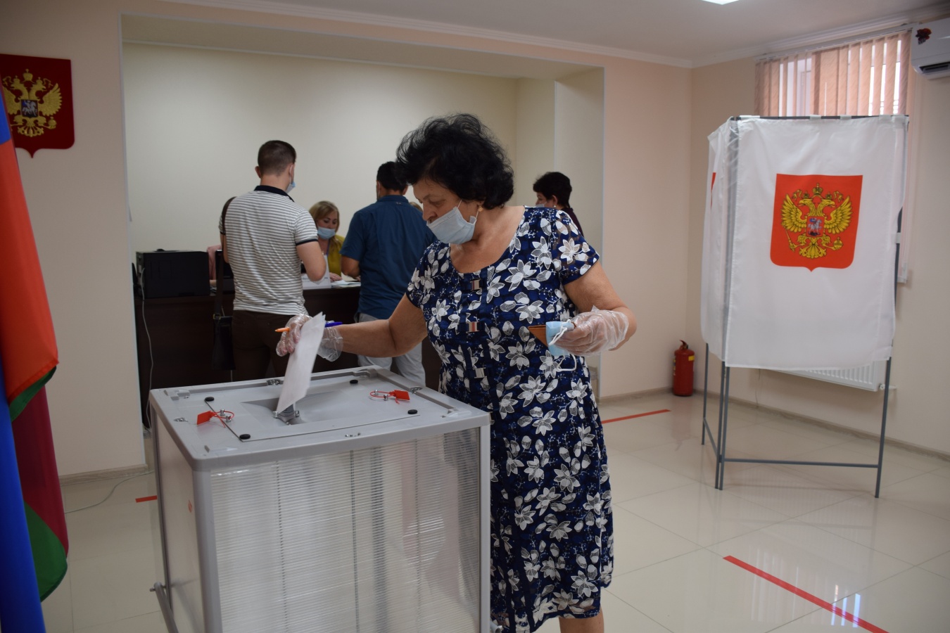 Жители Каневского района активно воспользовались возможностью досрочно проголосовать