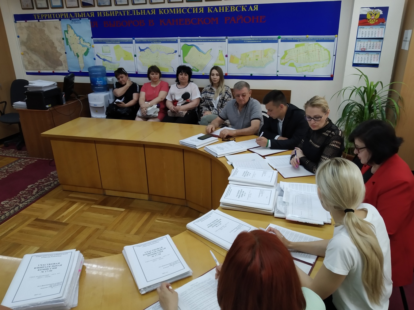 Заседание территориальной избирательной комиссии Каневская