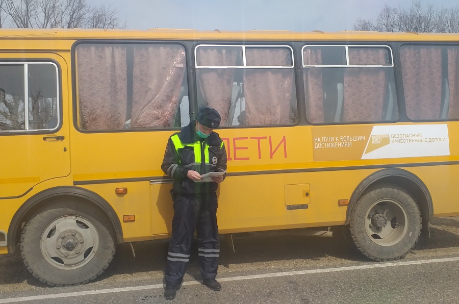 Дорожные полицейские проверяют соблюдение правил детских перевозок