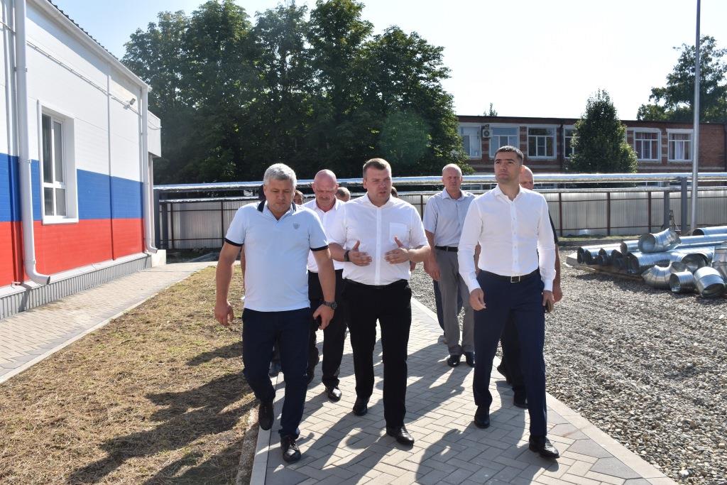 Министр спорта Кубани Серафим Тимченко посетил с рабочим визитом Каневской район