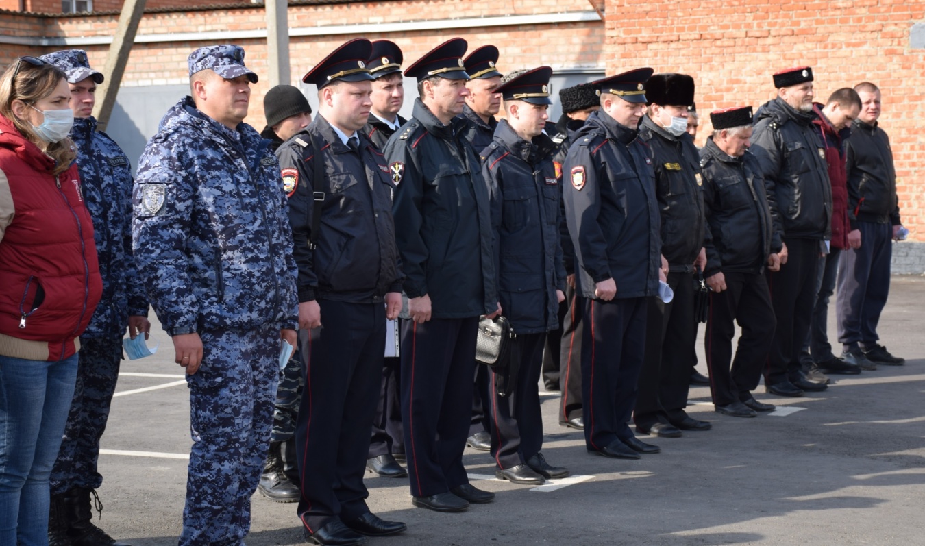 В Каневском районе провели единый развод для мобильных отрядов самоконтроля