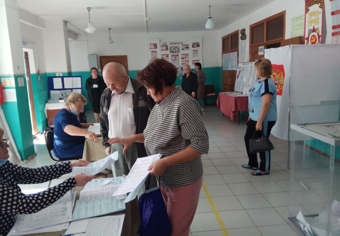 Жители района активно принимают участие в выборах