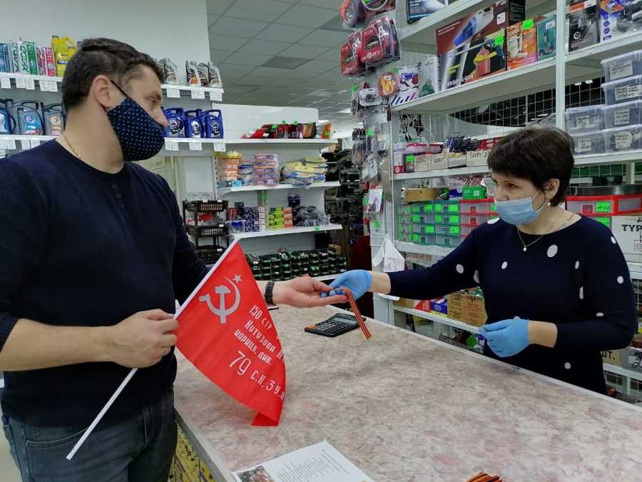 В Каневском районе проводят акцию «Георгиевская ленточка»