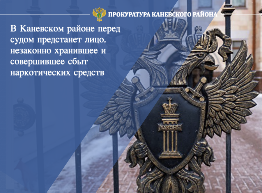 В Каневском районе перед судом предстанет лицо незаконно хранившее и совершившее сбыт наркотических средств