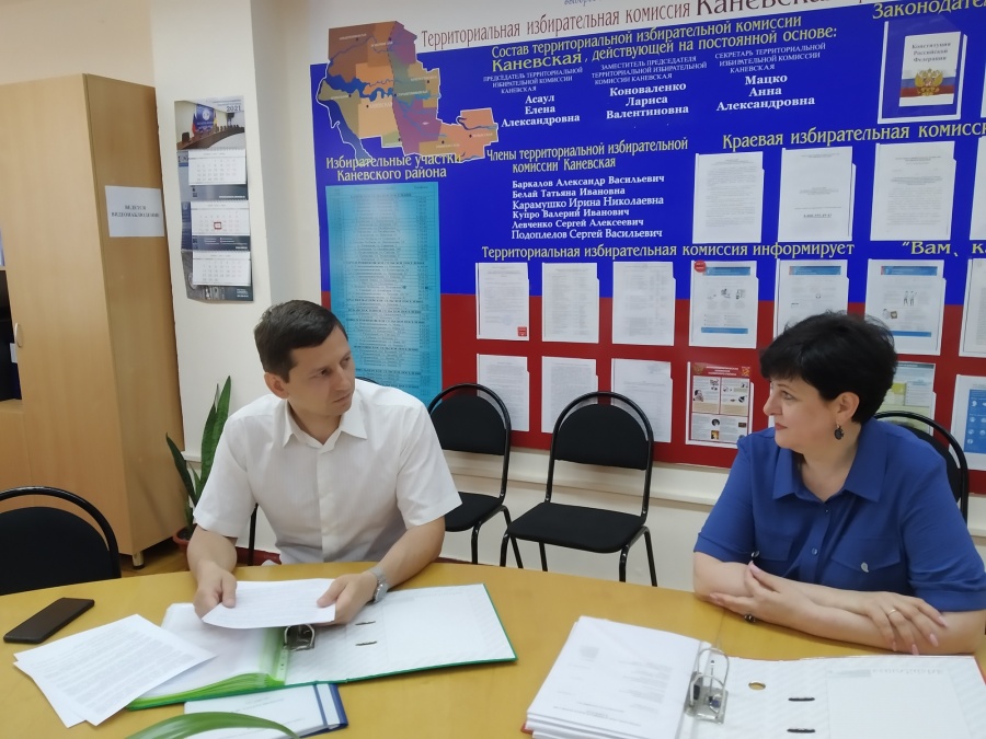 В территориальной избирательной комиссии Каневская прошла проверка готовности к предстоящим выборам