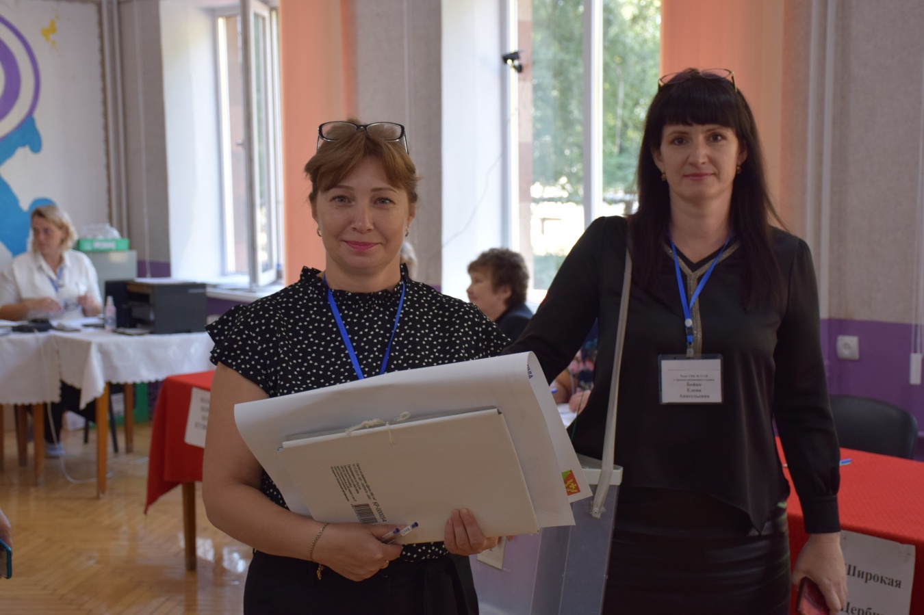Жители Новодеревянковского сельского поселения голосуют и вне помещения для голосования