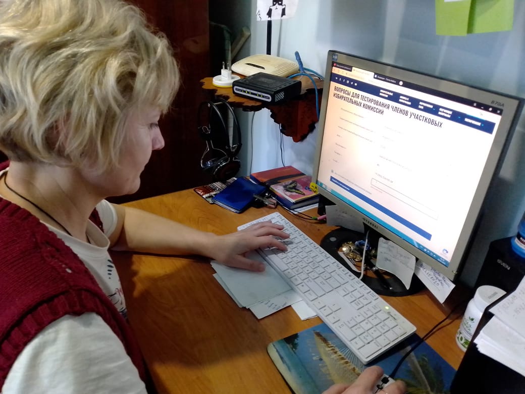 Члены участковых избирательных комиссий Каневского района активно проходят тестирование