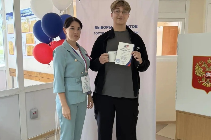 Молодёжь активно участвует в голосовании