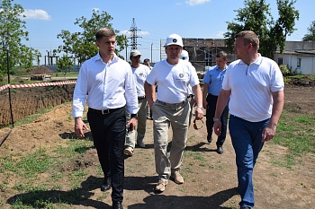 Врио министра ТЭК и ЖКХ Краснодарского края Вячеслав Шапошник посетил с рабочим визитом Каневской район