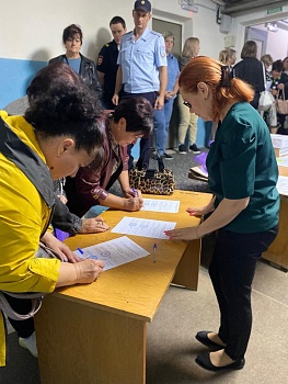 10 сентября состоялась передача избирательных бюллетеней в участковые комиссии