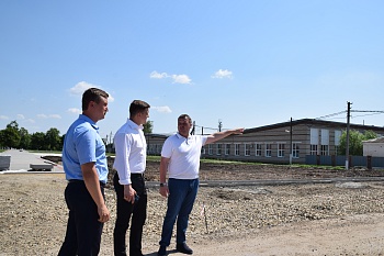 Врио министра ТЭК и ЖКХ Краснодарского края Вячеслав Шапошник посетил с рабочим визитом Каневской район