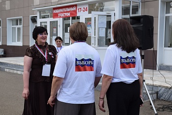 Новоминчане голосуют 