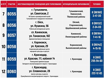 Информационное сообщение о голосовании на экстерриториальных избирательных участках