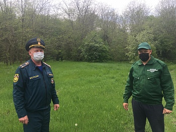 Проводится мониторинг лесопожарной обстановки в Челбасском лесу