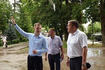 Каневской район с рабочим визитом посетил председатель Совета Ассоциации «Добро.рф» Артём Метелев