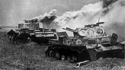 05. Немецкие танки, уничтоженные артиллеристом героем Советского Союза Алексеем Гусько