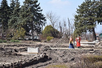Парк 300-летия Кубанского казачьего войска готов уже на двенадцать процентов