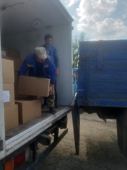 Семьи района продолжают получать помощь в условиях карантина