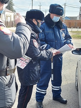 Каневские дорожные полицейские напомнили водителям и пешеходам ПДД в рамках акции «Водитель, внимание! У детей каникулы»