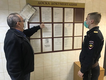 Общественники проверили условия содержания задержанных полицией лиц