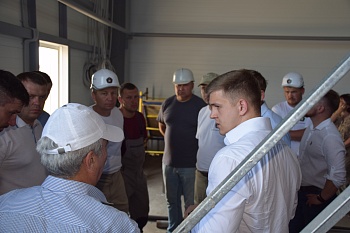 Врио министра ТЭК и ЖКХ Краснодарского края Вячеслав Шапошник посетил с рабочим визитом Каневской район