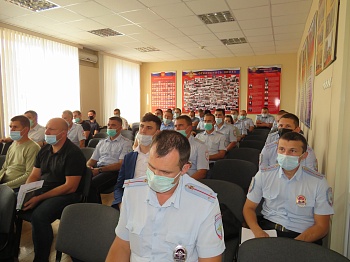 Полицейские Каневского района встретились с председателем территориальной избирательной комиссии Каневская