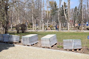 Парк 300-летия Кубанского казачьего войска готов уже на двенадцать процентов