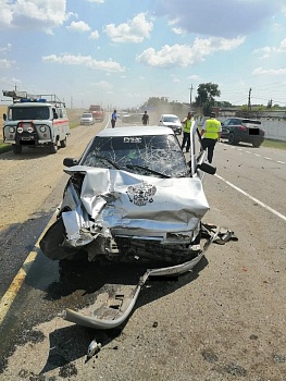 1 июля 2020 года в 13 часов 40 минут на автодороге Краснодар-Ейск 